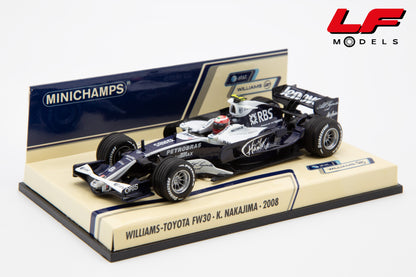 modellino williams fw30 minichamps 1:43 frontale