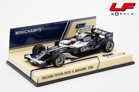 modellino williams fw30 minichamps 1:43 frontale
