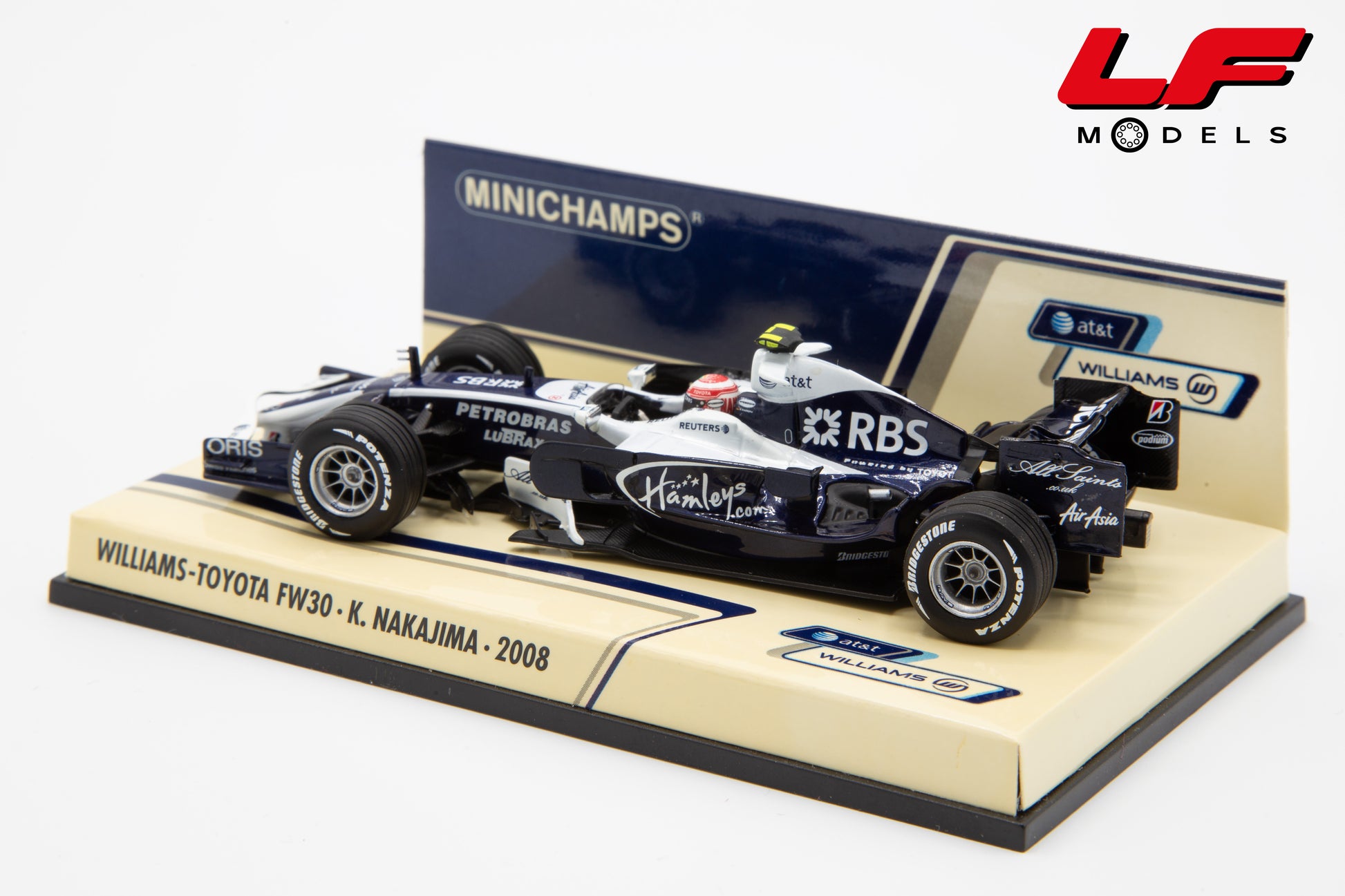 modellino williams fw30 minichamps 1:43 posteriore