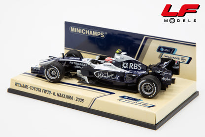 modellino williams fw30 minichamps 1:43 posteriore