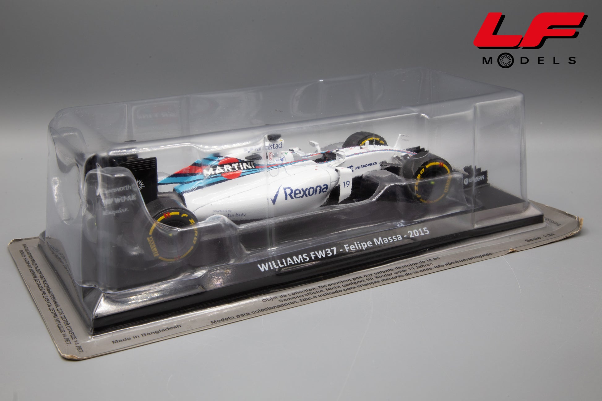 modellino williams fw37 centauria 1:24 posteriore