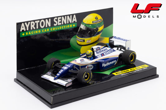 modellino williams renault fw16 ayrton senna minichamps 1:43 vista frontale
